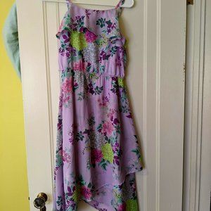 Girl's Children's Place Purple Floral Maxi Dress
